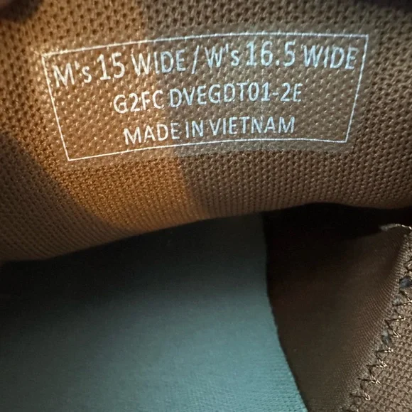 Kizik Vegas Sneakers Mens Size 15W Brown V Leather Lace Up Casual Comfort Shoes - Picture 8 of 8